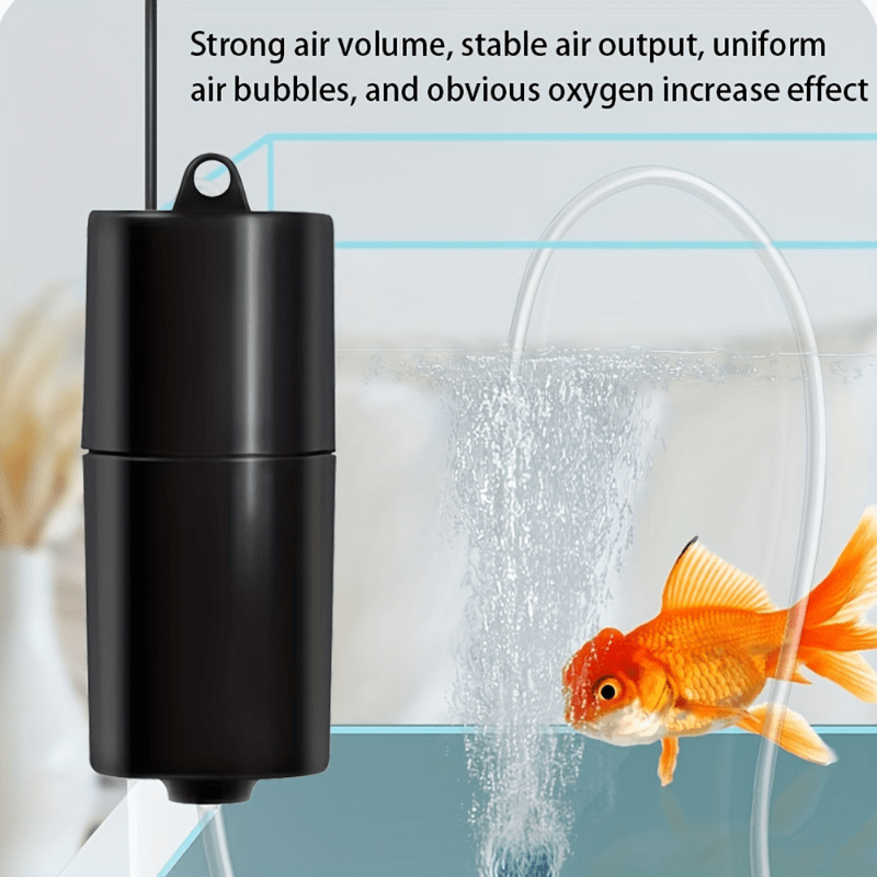 Mini USB Aquarium Air Pump with Hose, Stone, and Cable - Ideal for Fish Tanks and Outdoor Fishing