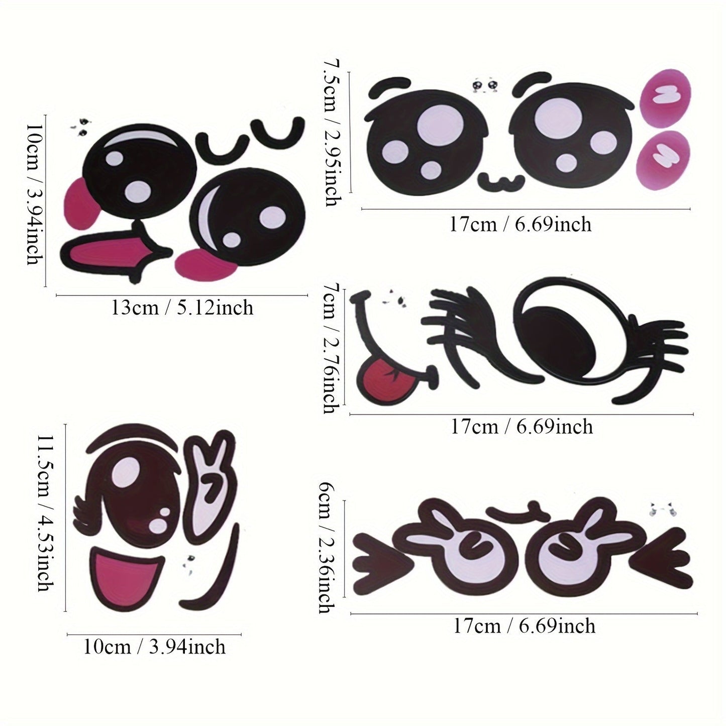 Pregnancy Belly Sticker Set with 9 Fun Expressions, Adorable Gift for Expectant Mothers