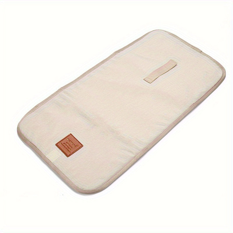 Durable Polyester Baby Changing Station with Storage Pockets - Waterproof Portable Diaper Changing Pad for 0-3 Years Old - Foldable & Travel-Friendly Nursery Essential