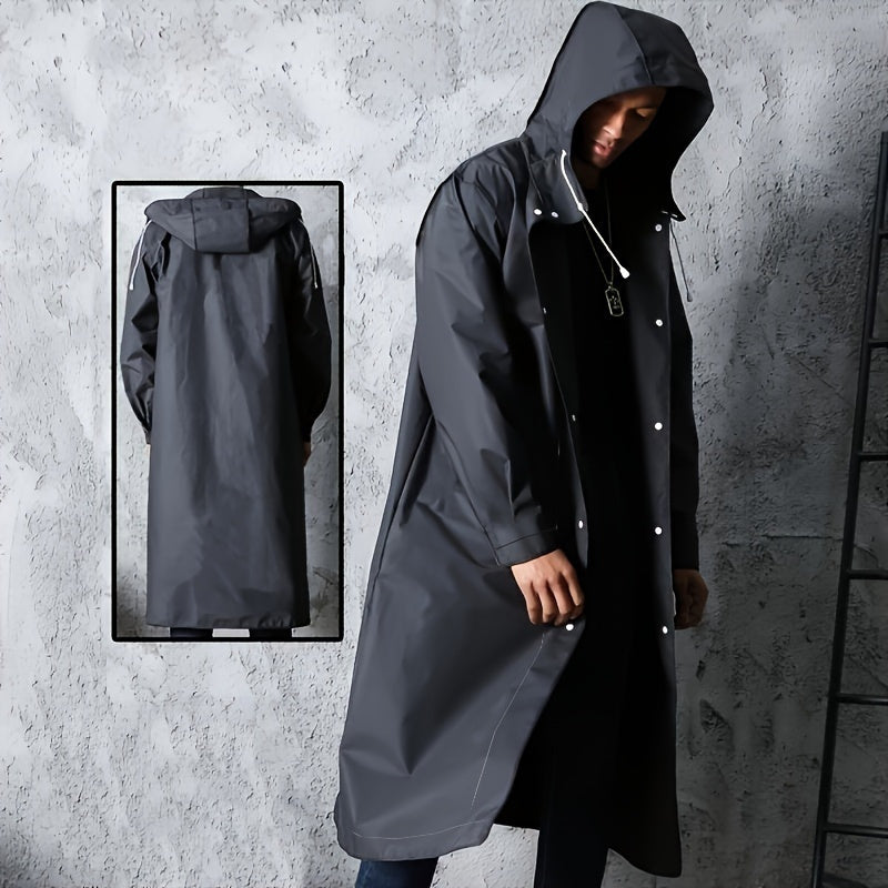 Waterproof hooded raincoat ideal for outdoor activities