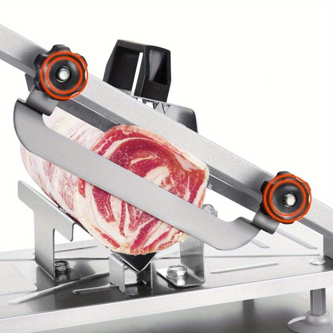 Durable Adjustable Slicer with Sharp Stainless Steel Blades - Great for Challenging Foods, Suitable for Home and Commercial Kitchens.