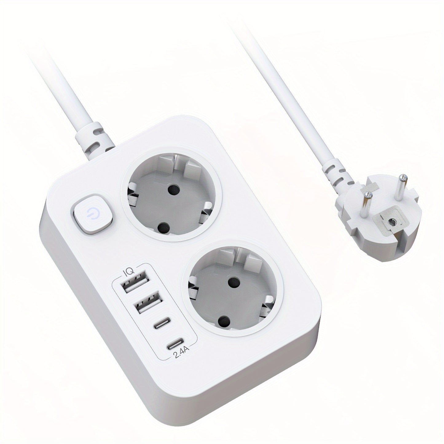 HOTU Smart EU Plug Socket soch parvarishi va go'zallik vositalari uchun - 220V, batareyasiz, hidlanmaydigan, to'liq nazorat