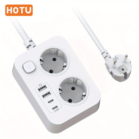 HOTU Smart EU Plug Socket for Hair Care & Beauty Tools - 220V, No Battery, Odorless, Total Control