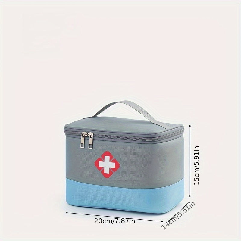 Spacious Medicine Storage Bag with Handles - Convenient Household Organizer for Medication, Toiletries, And Office Supplies - Perfect for Bedroom, Bathroom, Office, And On-the-Go