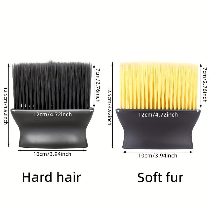 Soft yellow and hard black bristle dual-head car interior brush for easy cleaning of air conditioning, dashboard, and buttons without needing power. Perfect auto cleaning tool.