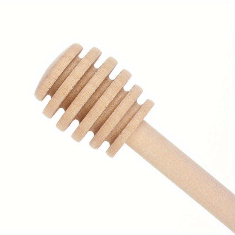 6-Inch Gourmet, High-Quality Wooden Honey Dipper - Perfect for Mixing, Serving Coffee, Tea, and in the Kitchen