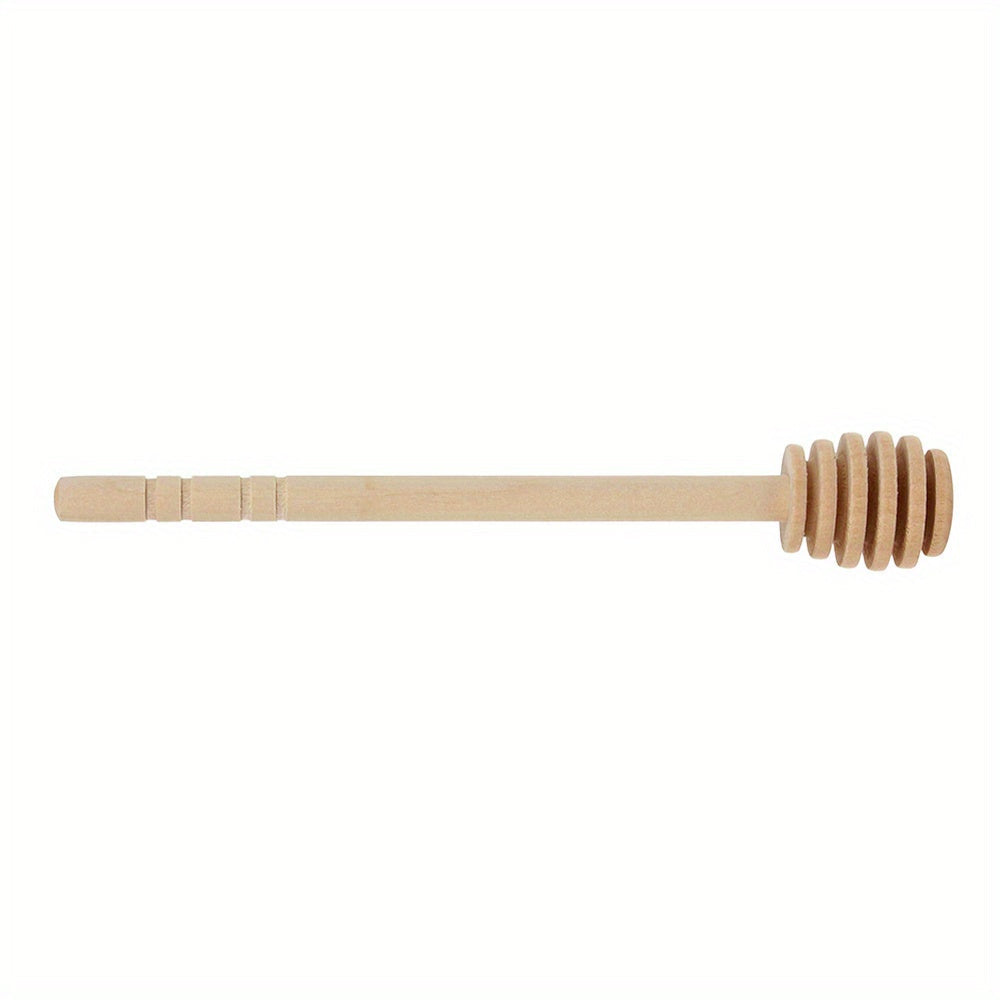 6-Inch Gourmet, High-Quality Wooden Honey Dipper - Perfect for Mixing, Serving Coffee, Tea, and in the Kitchen