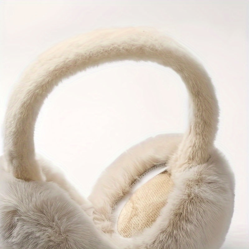 Stay warm and stylish this winter with our Women's Foldable & Adjustable Ear Muffs. Made from soft polyester fleece, these ear warmers provide a comfortable and elastic fit for cold weather. Hand wash only, made from stretch knit fabric.