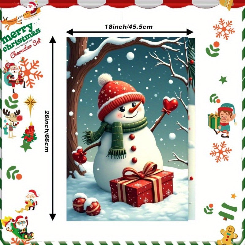 Set of 2 Merry Christmas Kitchen Towels: These soft polyester kitchen towels come in a 2-pack, measuring 45.72x66.04 cm each. Featuring a contemporary Christmas theme, these dish towels are machine washable and woven in a rectangular shape. Add a touch