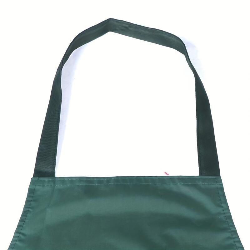 Polyester Canvas Cooking Apron with Blend Cover - Waterproof and Oil-Proof - Adjustable and Multipurpose - Features Pockets for Kitchen, Coffee Bar, or Restaurant Use - Woven Kitchen Supplies