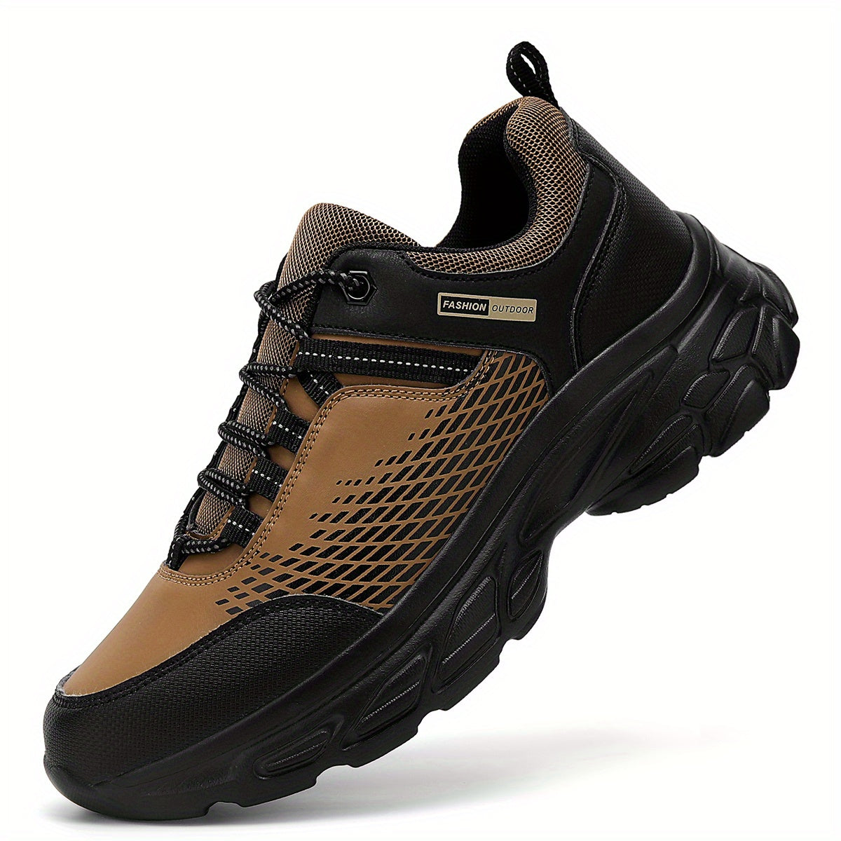 Casual men's footwear for outdoor activities - comfortable for running and hiking, with breathable mesh lining and durable PU upper.