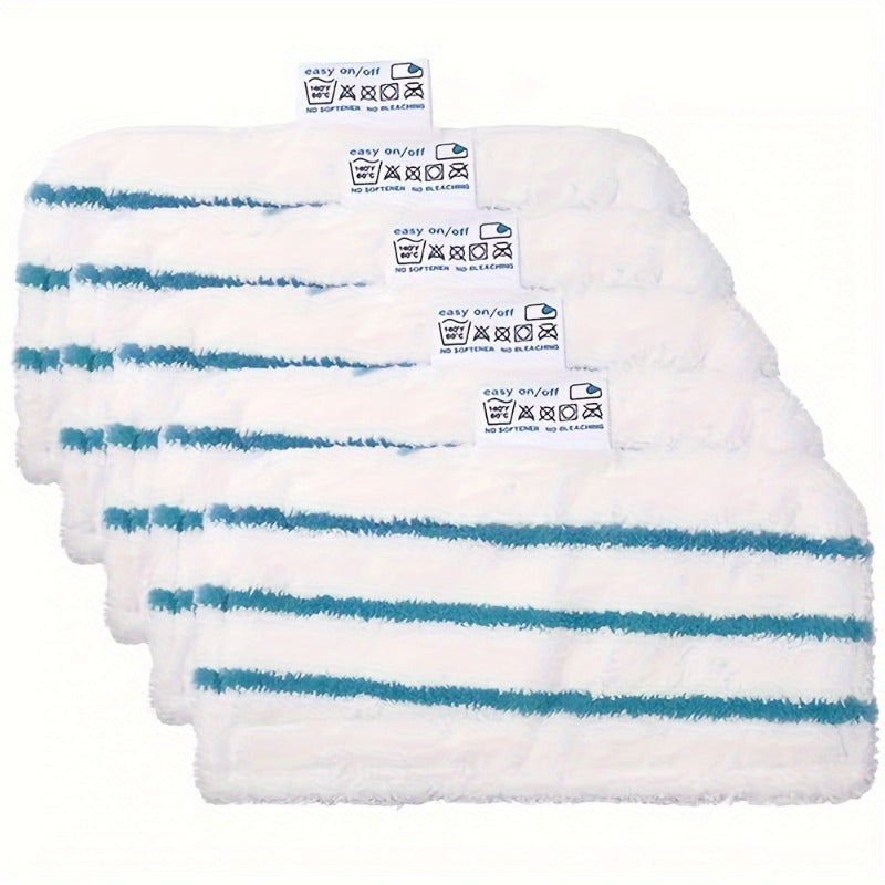 Get a bundle of 5 Microfiber & Nylon Steam Mop Pads made specifically for use with Black & Decker FSM1610/1630. These washable cloth refills are designed for efficient dirt removal and long-lasting durability. No need for batteries with these durable