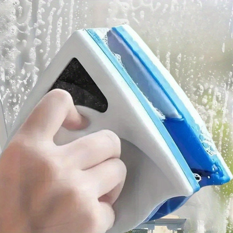 This Magnetic Triangle Window Cleaner is a portable and durable tool designed for cleaning high-rise glass surfaces. It is safe and practical to use in various environments such as living rooms, outdoors, bathrooms, and even cars. No electricity is