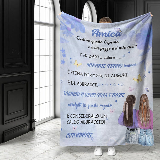 Stay warm and stylish with the Amica Personalized Italian Text Throw Blanket. Featuring a luxurious purple theme digital print on soft flannel fleece, this all-season cozy cabin style blanket is perfect for nap time. Expertly crafted from polyester with