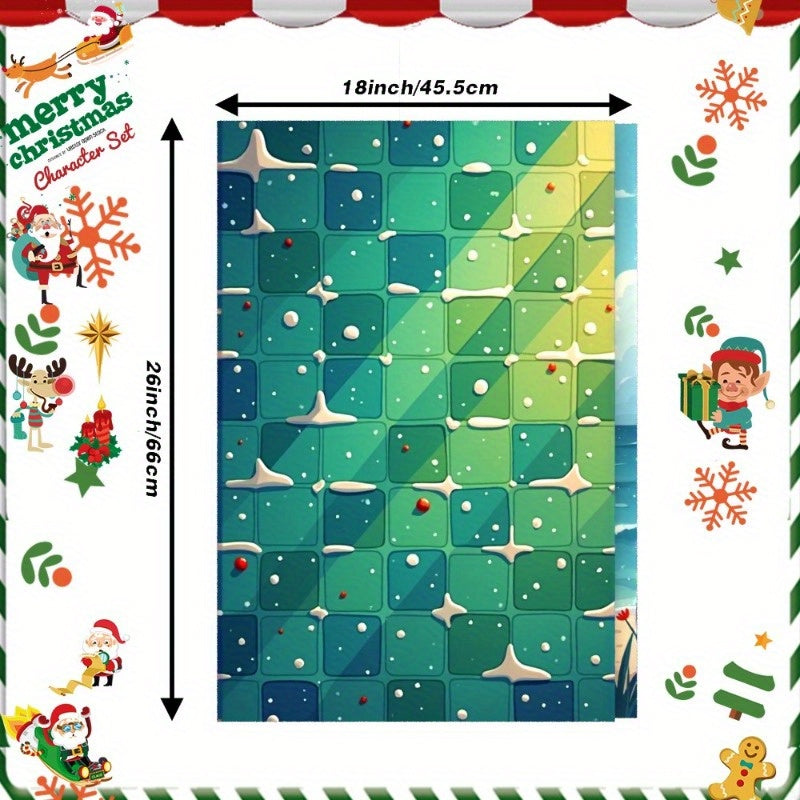 Add some festive cheer to your kitchen with this 2-pack of Merry Christmas kitchen towels. Made from soft polyester, these contemporary rectangular dish towels feature a fantasy theme and measure 45.72x66.04cm. They are woven and machine washable, making