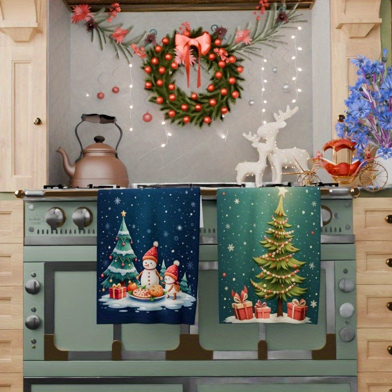 Two pieces of Winter Merry Christmas Kitchen Decorations, measuring 18 by 66.04 cm, with the code XDYTI.