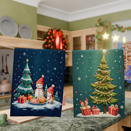 Two pieces of Winter Merry Christmas Kitchen Decorations, measuring 18 by 66.04 cm, with the code XDYTI.