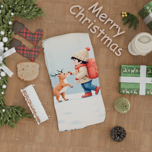 A single Christmas towel measuring 18 x 66.04 cm, ideal for gifting.