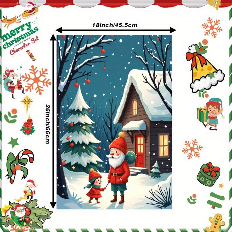 1 piece of Christmas Towel measuring 18 by 66.04 cm - Great Gift Idea!