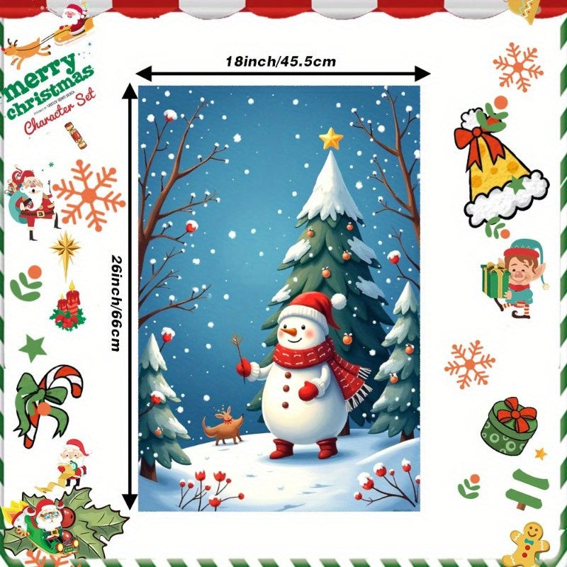 One piece of Christmas Towels measuring 18 by 66.04 cm, ideal as a gift.