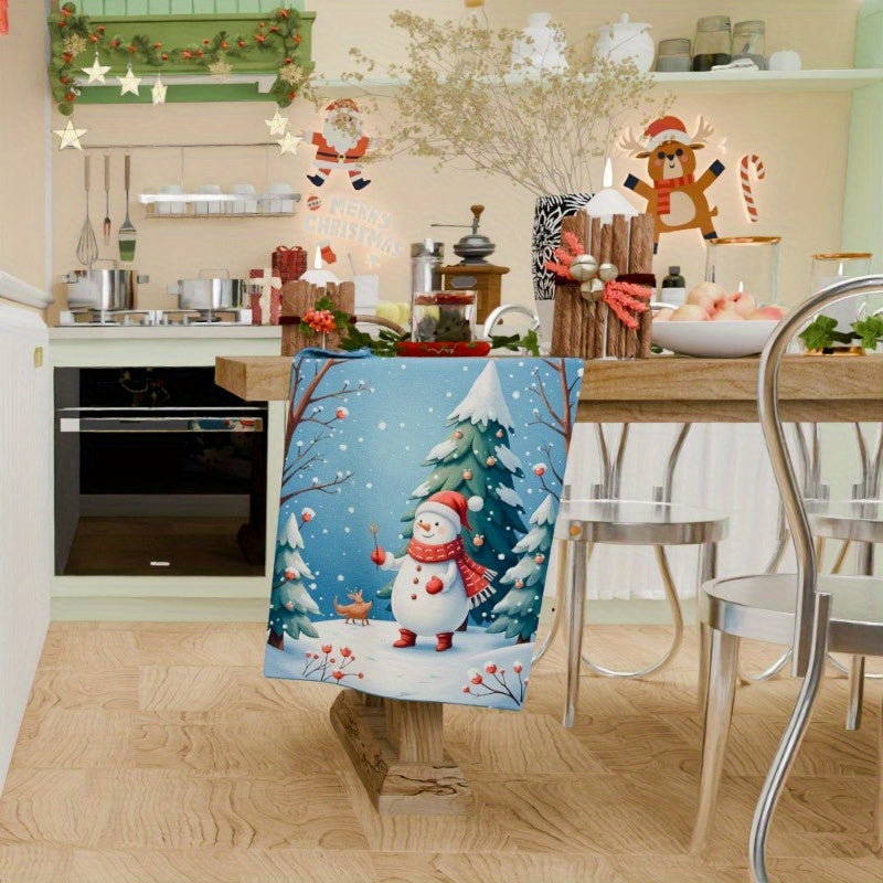 One piece of Christmas Towels measuring 18 by 66.04 cm, ideal as a gift.