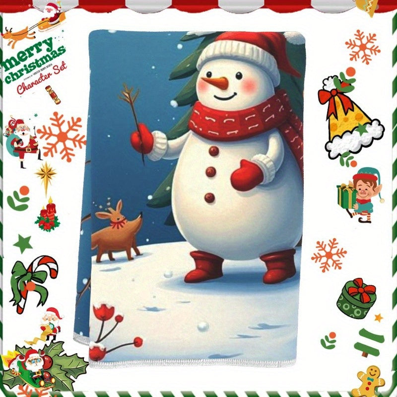 One piece of Christmas Towels measuring 18 by 66.04 cm, ideal as a gift.