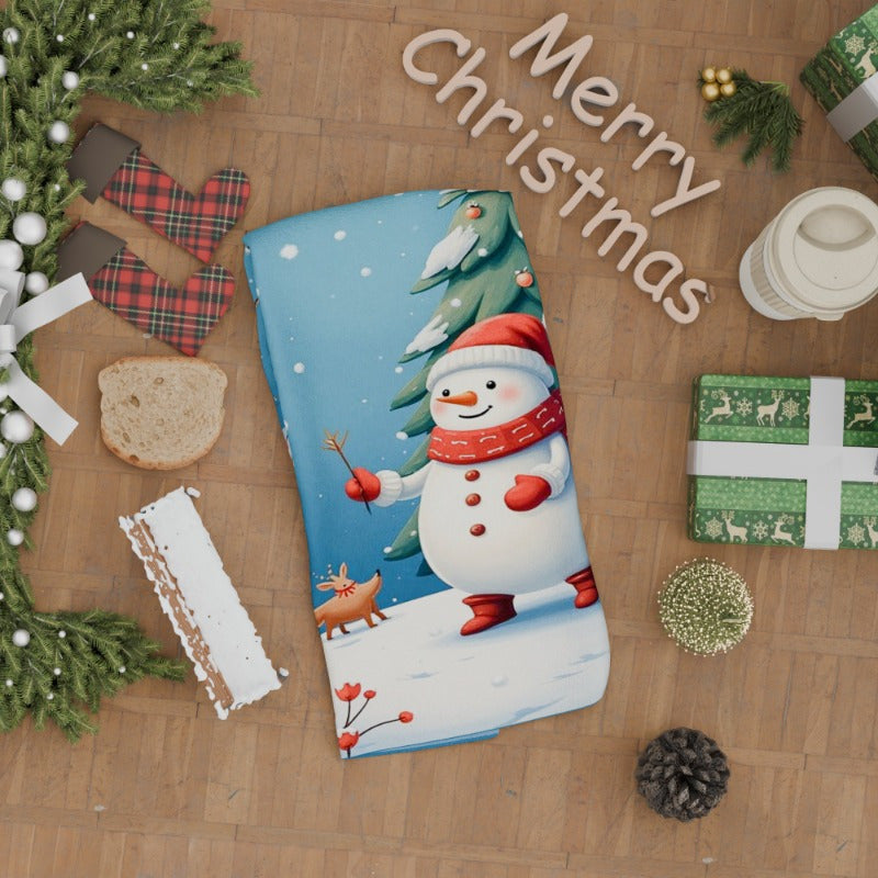 One piece of Christmas Towels measuring 18 by 66.04 cm, ideal as a gift.