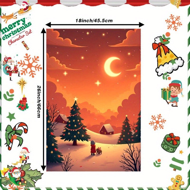 1 piece of Christmas towels gift measuring 18 by 66.04 cm, SZBLG