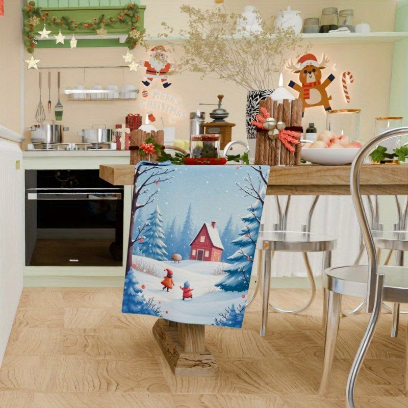 One piece of Christmas towels, measuring 18 by 66.04 cm, perfect for gifting. Designated with the code IKPZQ.