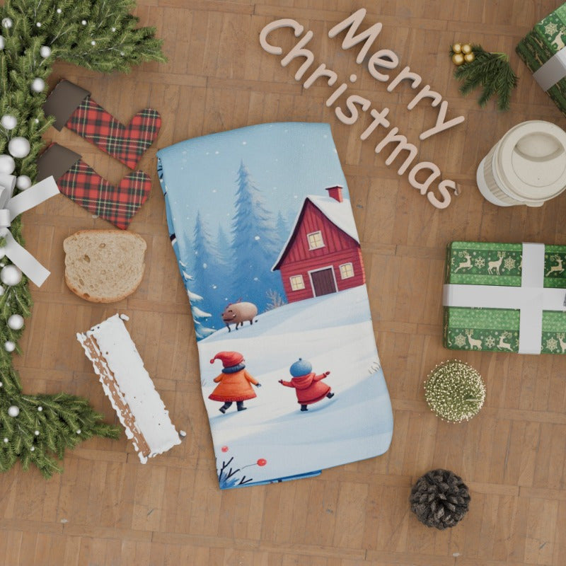 One piece of Christmas towels, measuring 18 by 66.04 cm, perfect for gifting. Designated with the code IKPZQ.