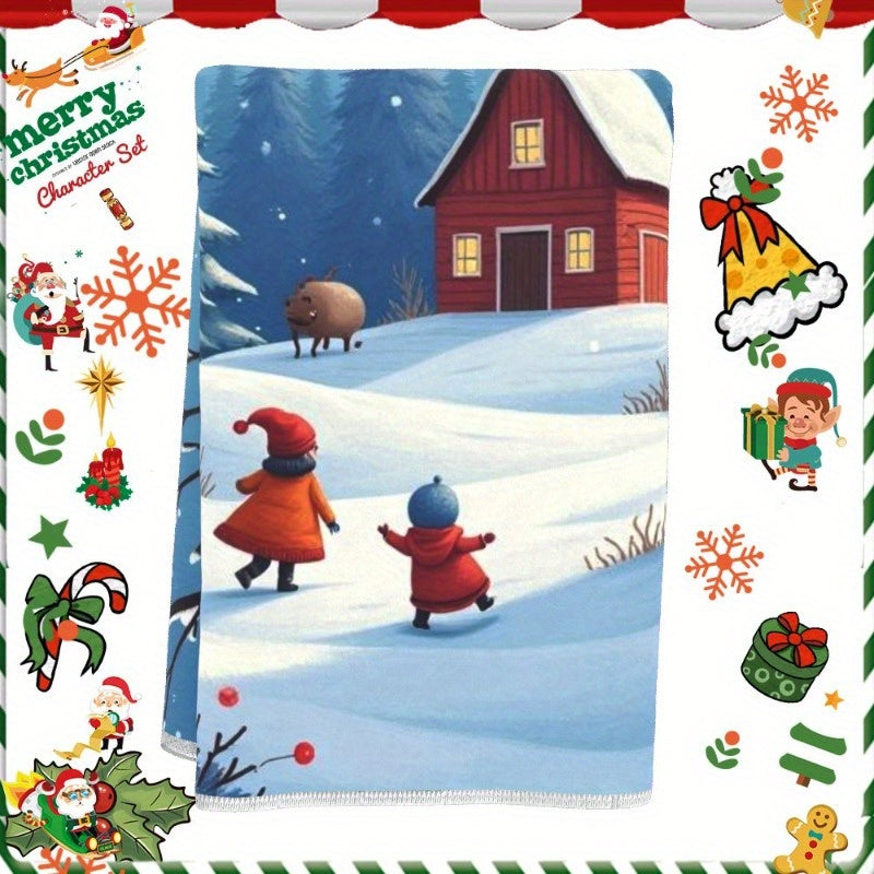 One piece of Christmas towels, measuring 18 by 66.04 cm, perfect for gifting. Designated with the code IKPZQ.