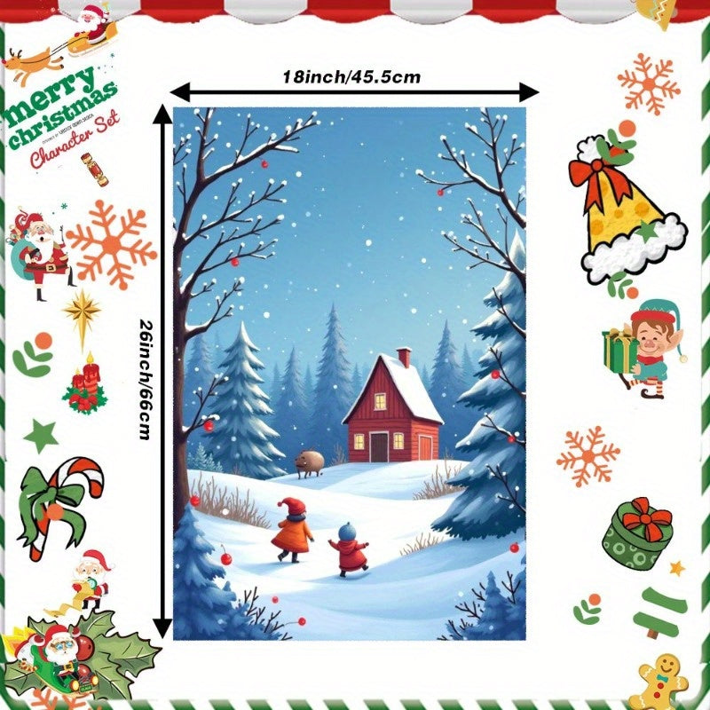 One piece of Christmas towels, measuring 18 by 66.04 cm, perfect for gifting. Designated with the code IKPZQ.