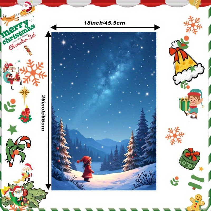 Get your hands on a festive Christmas towel measuring 18 by 66.04 cm - the ideal gift!