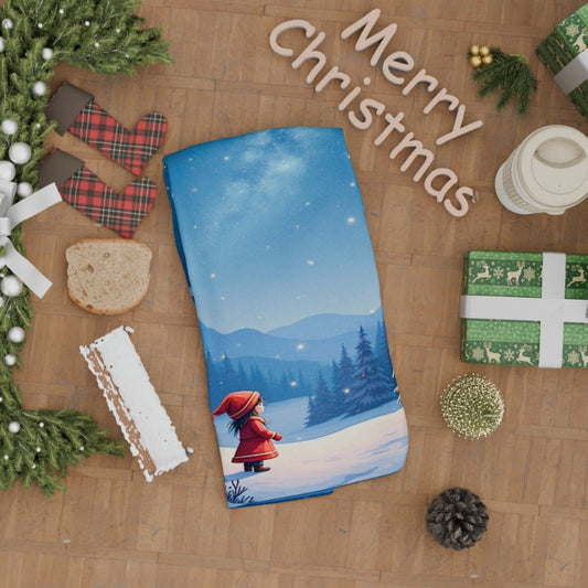 Get your hands on a festive Christmas towel measuring 18 by 66.04 cm - the ideal gift!