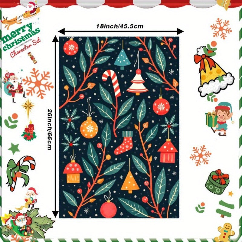 1 piece of Christmas towels measuring 18 by 66.04 cm, perfect as a gift. Brand: JLUNW