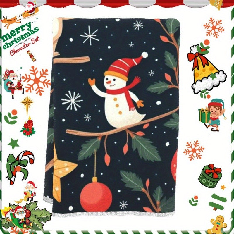 1 piece of Christmas towels measuring 18 by 66.04 cm; perfect as gifts from BENKM