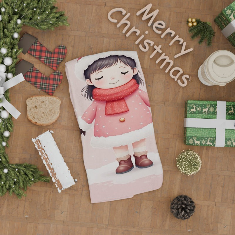 A single Christmas towel measuring 18 by 66.04 cm, ideal for gifting.