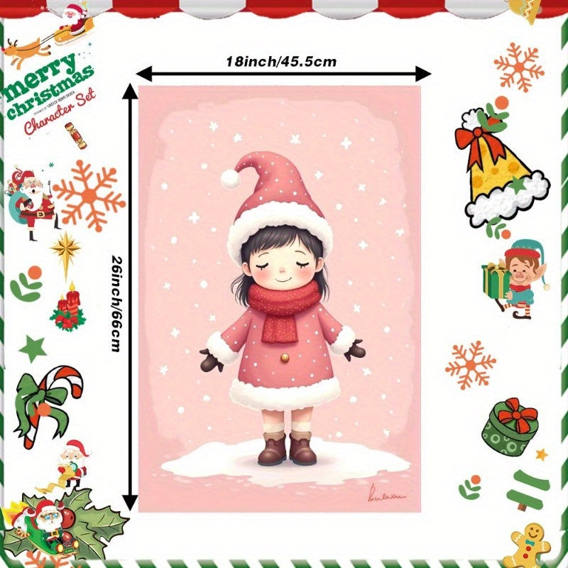 A single Christmas towel measuring 18 by 66.04 cm, ideal for gifting.