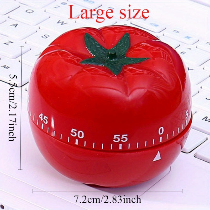 Pridola Cute Tomato Kitchen Timer - 1pc, Audible Countdown Cooking Tool with Precise Scale, Food Grade Plastic, Comfort Grip, Perfect for Cooking