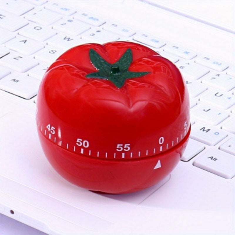 Pridola Cute Tomato Kitchen Timer - 1pc, Audible Countdown Cooking Tool with Precise Scale, Food Grade Plastic, Comfort Grip, Perfect for Cooking