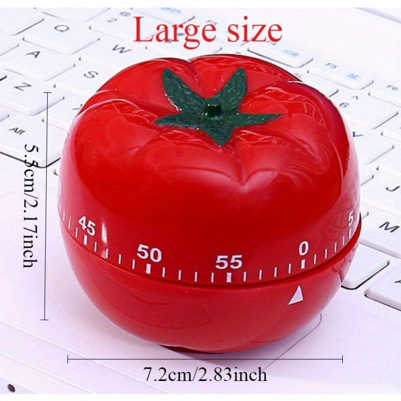 Pridola Cute Tomato Kitchen Timer - 1pc, Audible Countdown Cooking Tool with Precise Scale, Food Grade Plastic, Comfort Grip, Perfect for Cooking