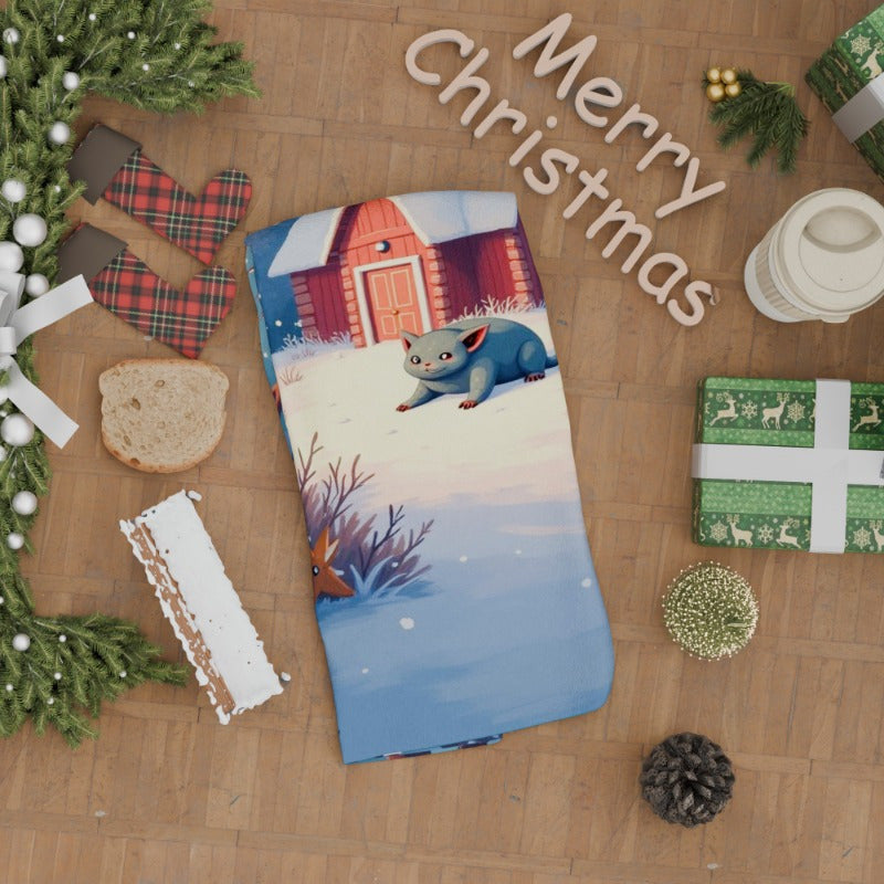 1 piece of Christmas towels measuring 18 by 66.04 cm, ideal for gifting. Brand: WZHBU.