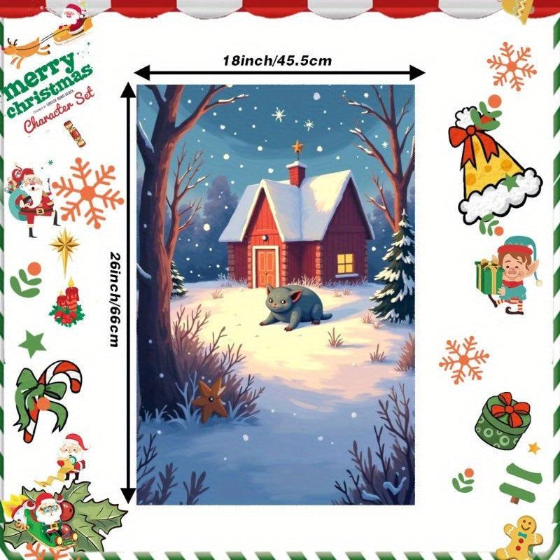 1 piece of Christmas towels measuring 18 by 66.04 cm, ideal for gifting. Brand: WZHBU.