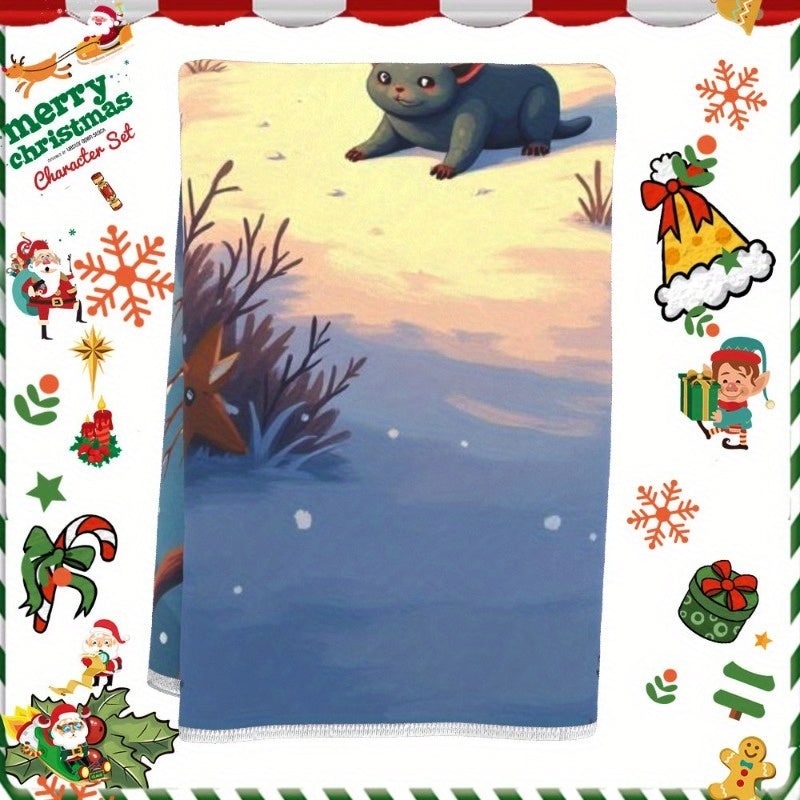 1 piece of Christmas towels measuring 18 by 66.04 cm, ideal for gifting. Brand: WZHBU.