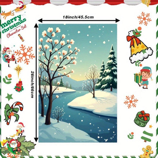 A single Christmas towel measuring 18 by 66.04 cm, great for gifting.