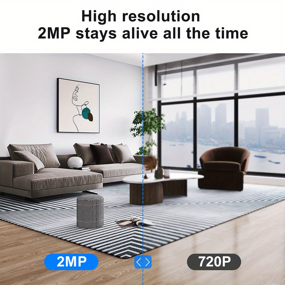 1080P HD Wireless Security Camera with 32G Card, featuring AI Human Tracking and Motion Detection. Includes 2.4GA Alarm Push, Video Monitoring, Bidirectional Audio, and PTZ capability. Perfect for indoor and outdoor use, ensuring intelligent home safety.