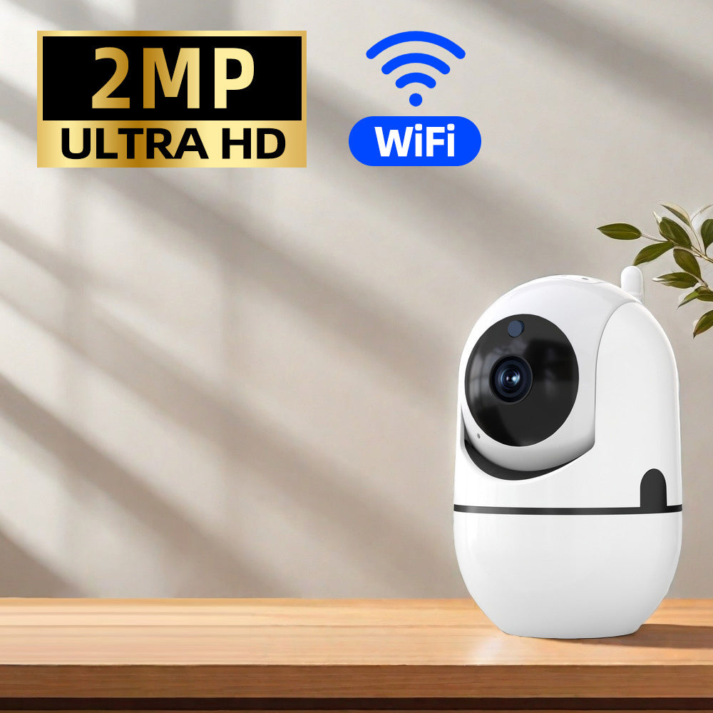 1080P HD Wireless Security Camera with 32G Card, featuring AI Human Tracking and Motion Detection. Includes 2.4GA Alarm Push, Video Monitoring, Bidirectional Audio, and PTZ capability. Perfect for indoor and outdoor use, ensuring intelligent home safety.