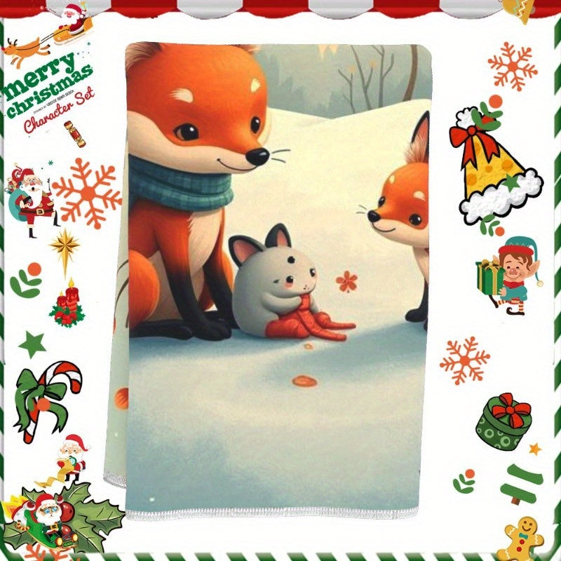 1 piece of Christmas towels measuring 18 by 66.04 cm now available as a gift from EMGUF.