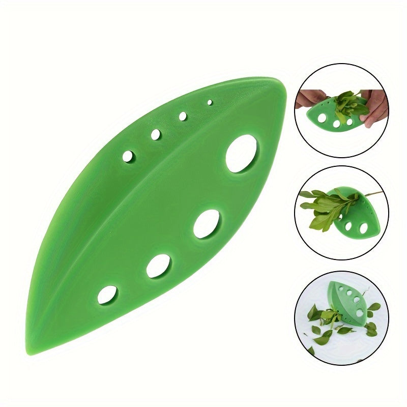 Set of 2 Leaf Strippers for Kitchen Use, Vegetable Peeler for Removing Leaves from Kale, Beet Greens, Thyme, Basil, and Rosemary, Made of Plastic and Food-Safe Materials, A Must-Have Kitchen Tool for College Dorm Cooking Essentials.