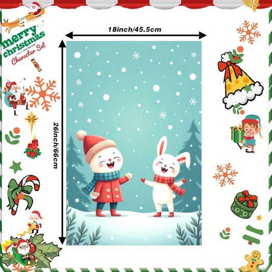 A single Christmas towel, sized at 18 by 66.04 cm, ideal for gifting.